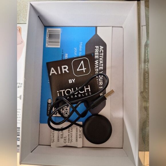 🎁iTouch Air 4 Unisex Blue Silicone Strap Smartwatch 41 mm Fully Charged - Picture 6 of 8